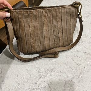 Bolsa Nova brown crossbody
